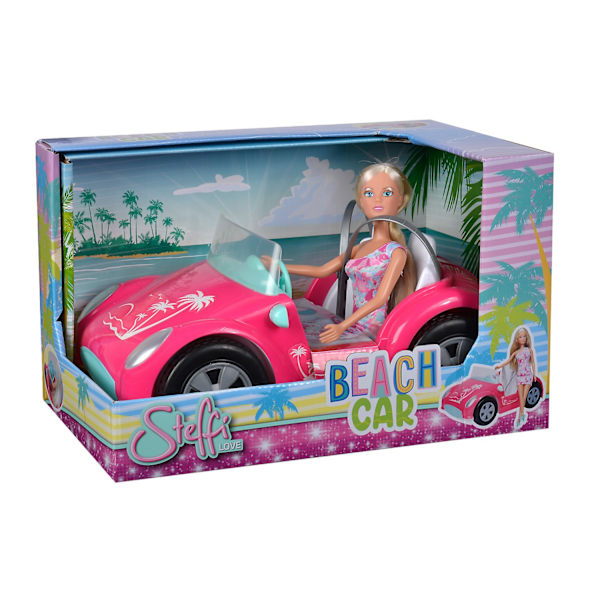 Steffi Love Beach Car Bil med docka multifärg