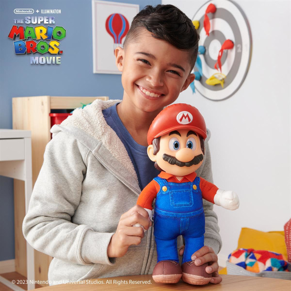 Super Mario Movie Poserbart Mjukdjur 35cm multifärg
