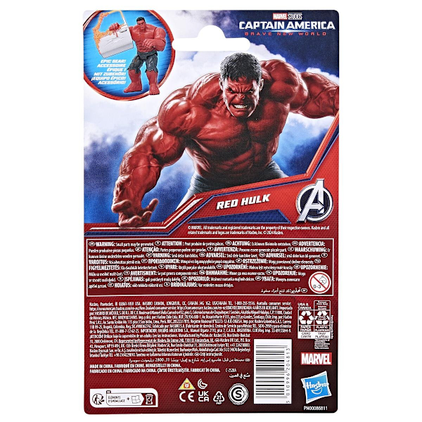 Marvel Captain America Red Hulk Figur 10cm multifärg