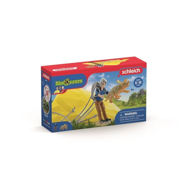 schleich® DINOSAURS Fallskärmsräddning 41471 multifärg
