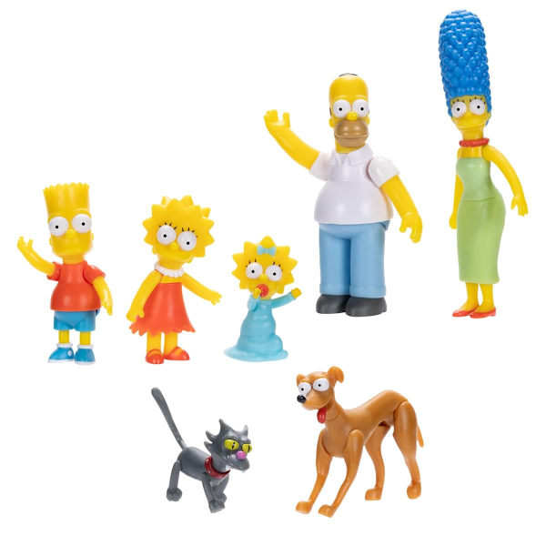 The Simpsons Family Multipack Figurer 6cm multifärg