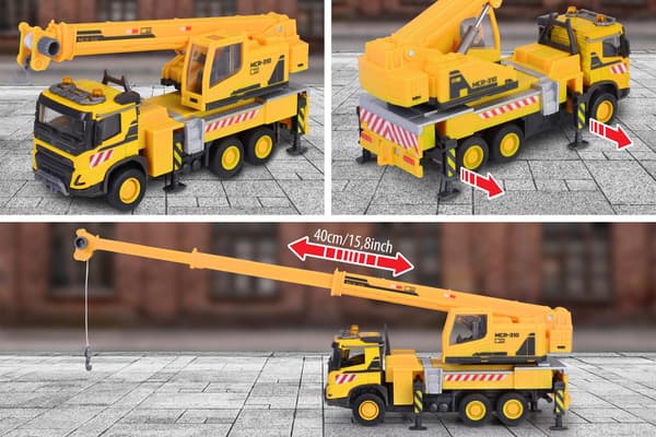 Majorette Volvo Kranbil Metall multifärg
