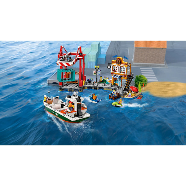LEGO® City Kusthamn med lastfartyg 60422 multifärg
