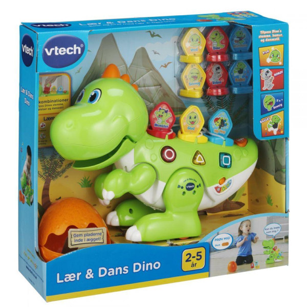 Vtech Baby Lær & Dans Dino DK multifärg