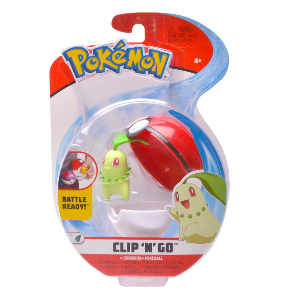 Pokémon Clip n Go CHIKORITA multifärg
