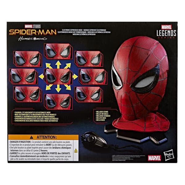 Marvel Legends Series Spiderman Electronic Mask Role Play multifärg