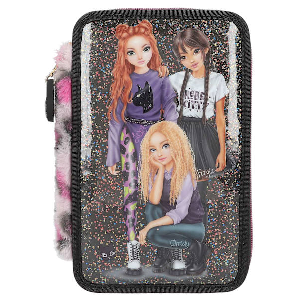 TOPModel Trippelpennfodral Rebel Kitty multifärg