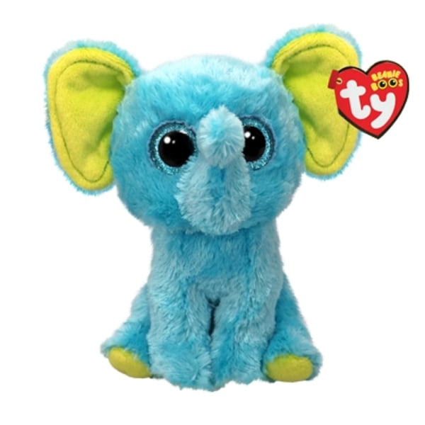 TY Beanie Boos Trunkles Blå Elefant reg multifärg
