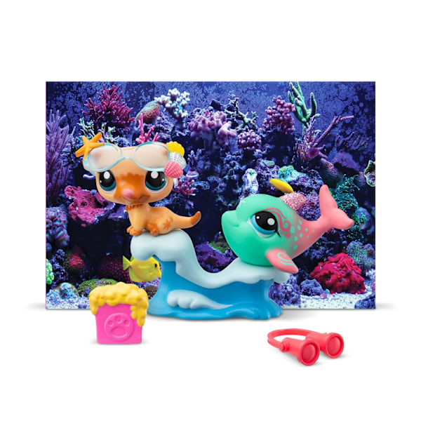 Littlest Pet shop Petfluencer Pair Shell-Fie Fun multifärg