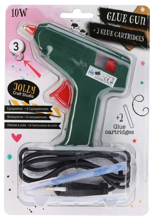 Limpistol med 2 limstavar multifärg