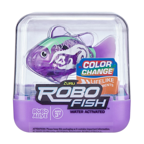 RoboAlive Robo Fish 1-p Color Change Lila Purple Purple