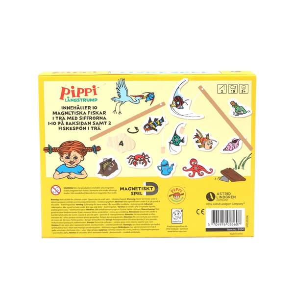 Pippi Fiskespel Magnetiskt SE multifärg