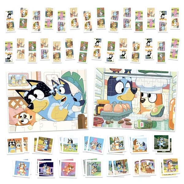 Educa Bluey Superpack 4 In 1 Spel & Pussel multifärg