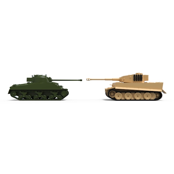 Airfix Classic Conflict Tiger 1 vs Sherman Firefly Vc 1:72 Modellbyggsats multifärg