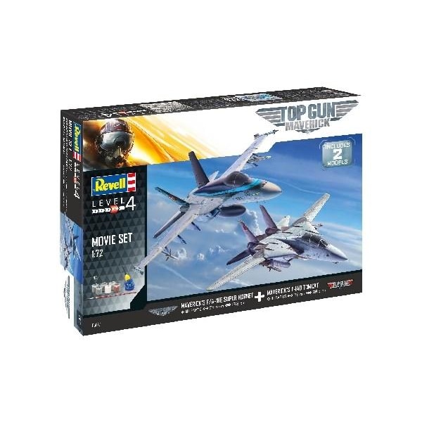 Revell Top Gun Maverick Movie Set 1:72 Modellbyggsats 2-p multifärg