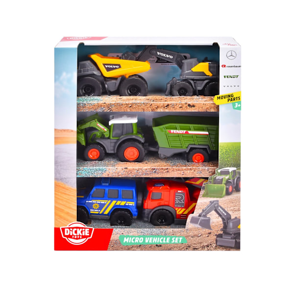 Dickie Toys Micro Fordon Set multifärg