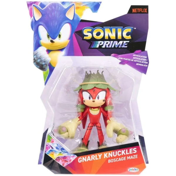 Sonic Prime Figur 5” Gnarly Knuckles Boscage Maze multifärg