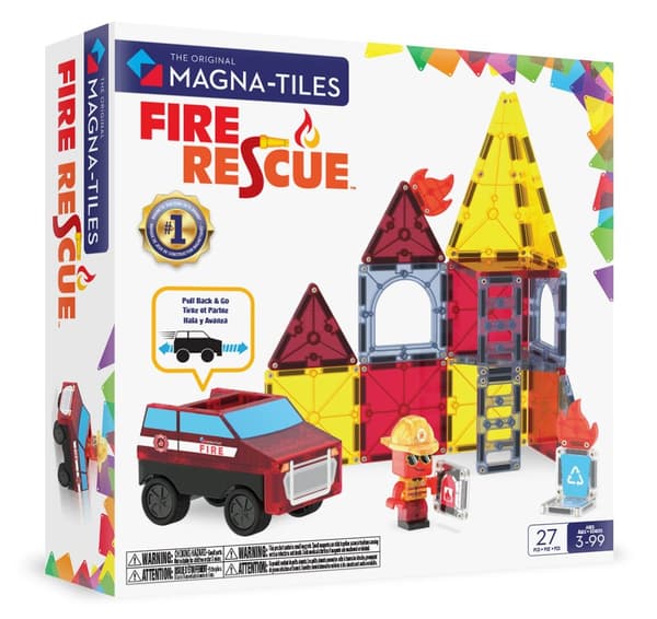 Magna-Tiles Fire Rescue 27 delar multifärg
