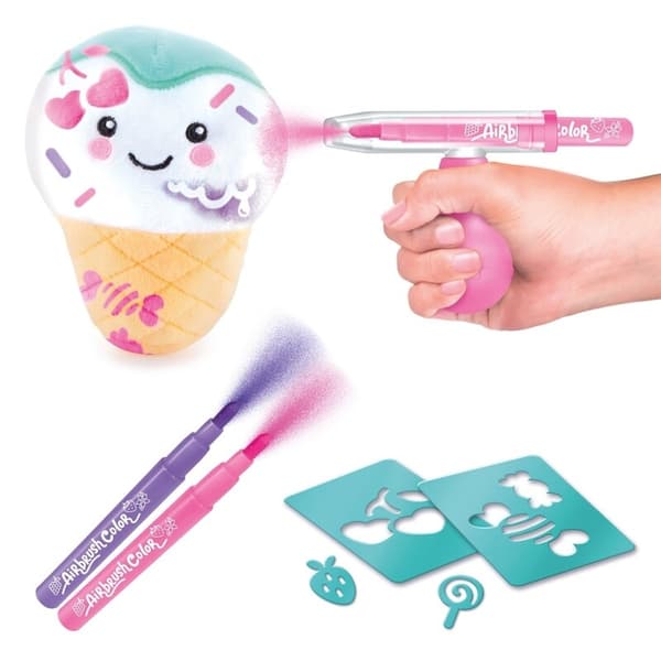 Airbrush Plush Food'tastic Mini Ice Cream multifärg