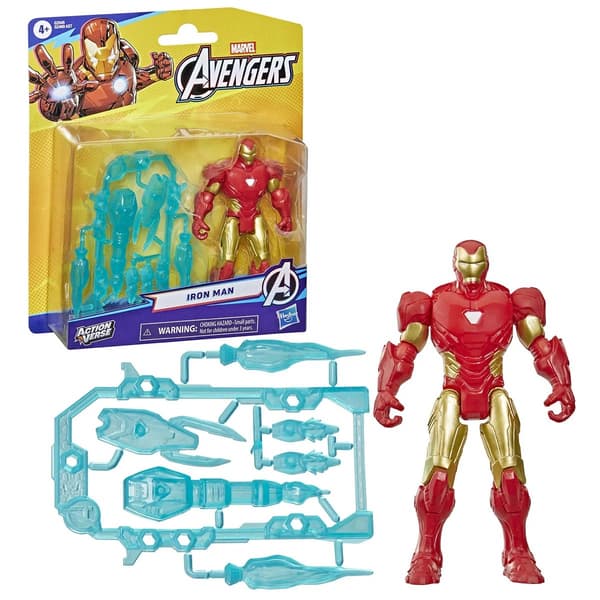 Marvel Avengers ActionVerse Figur 10cm Iron man multifärg