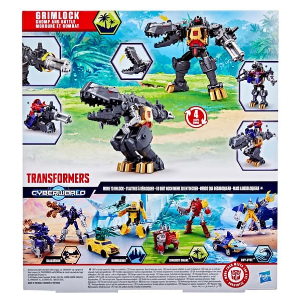 Transformers Cyberworld Chomp and Battle Grimlock multifärg