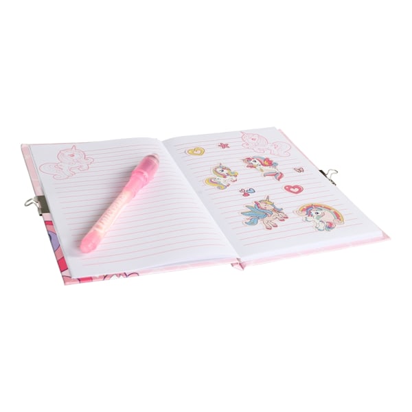 Unicorn Dagbok med magisk penna Set multifärg