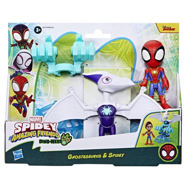 Spidey Amazing Friends Dino-Webs Ghostasaurus & Spidey multifärg