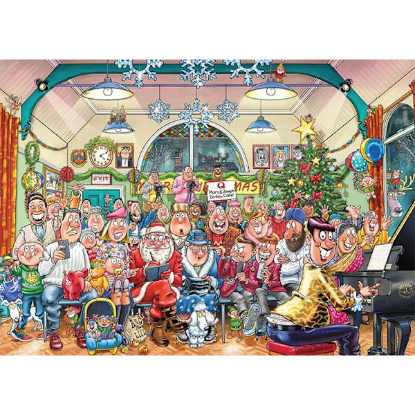 Wasgij 16 The Christmas Show Pussel 1000 bitar 19183 multifärg