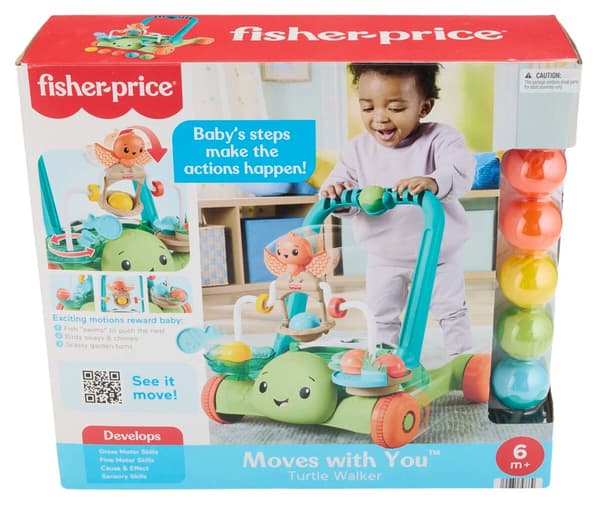 Fisher-Price Turtle Walker Gå- och aktivitetsvagn multifärg