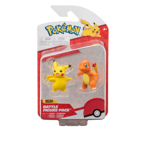 Pokemon Battle Figure Pack Kanto Pikachu & Charmander multifärg