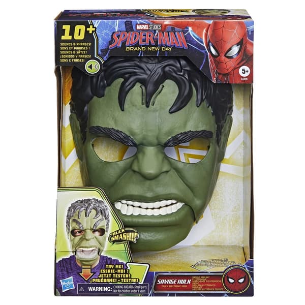 Spiderman Savage Hulk Mask med ljud multifärg