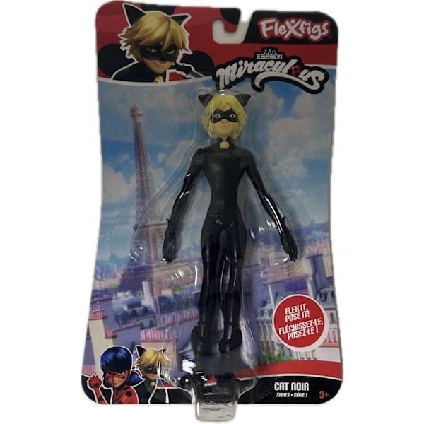 Flexfigs 1-pack Miraculous Cat Noir multifärg
