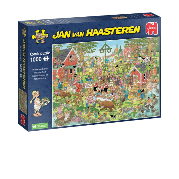 Jan Van Haasteren Midsummer festival Svensk version Pussel 1000