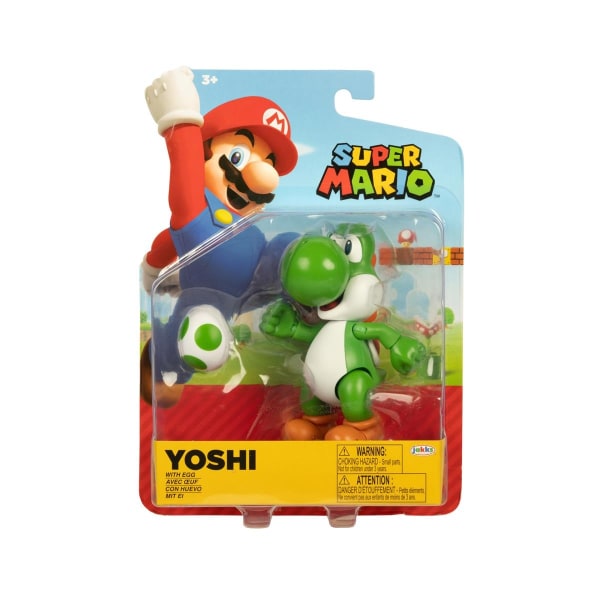 Super Mario Figur 10cm Yoshi with Egg multifärg