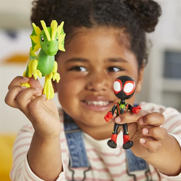 Spidey Dino-Webs Miles "Spin" Morales & Marvels Electrosaurus multifärg