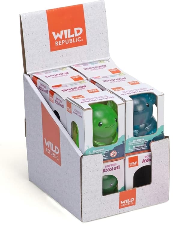 Wild Republic Softies Axolotl Grön
