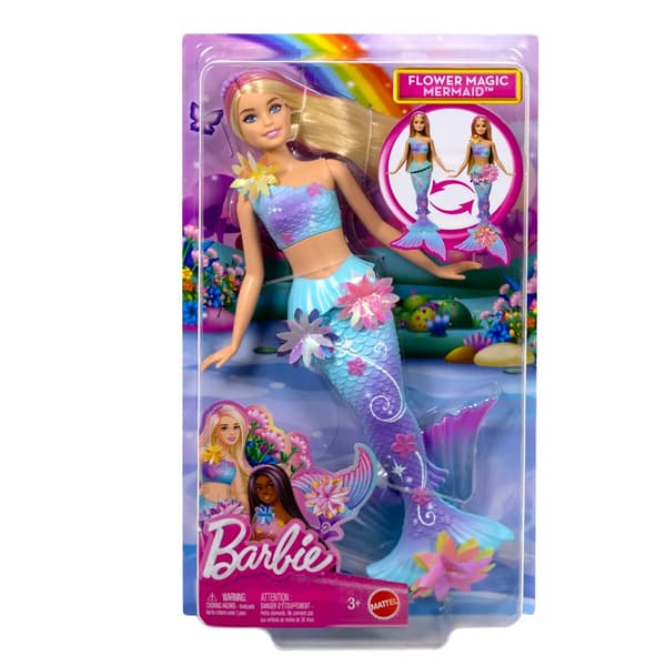 Barbie Flower Magic Sjöjungfru Docka multifärg