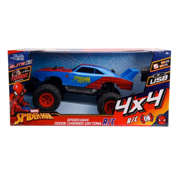Marvel Spiderman Radiostyrd Dodge-Charger Daytona 1:12 multifärg