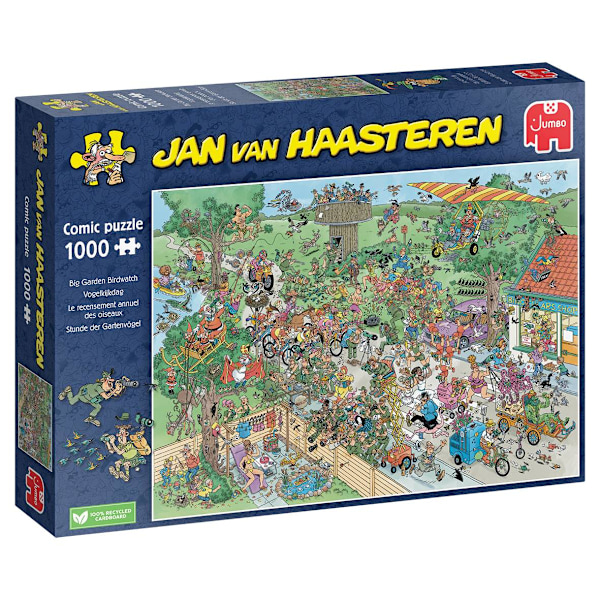 Jan Van Haasteren Big Garden Birdwatch Pussel 1000 bitar multifärg