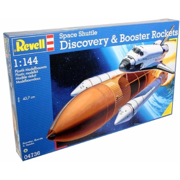 Revell Space Shuttle Discovery & Booster Rockets 1:144 Modellbyggsats multifärg