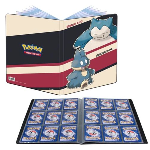 Pokemon pärm 9-pocket Snorlax & Munchlax multifärg