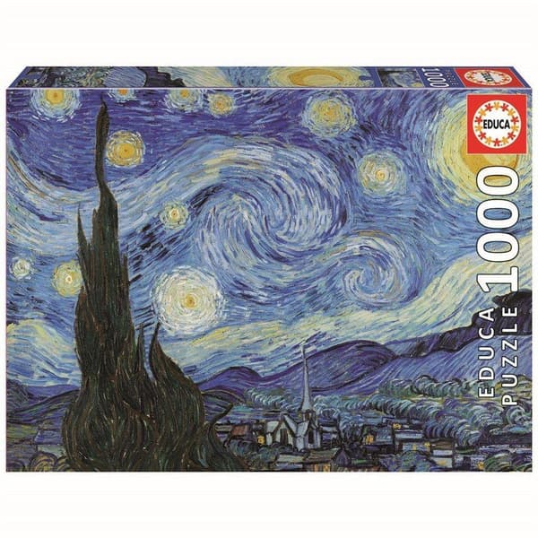 Educa The Starry Night Vincent Van Gogh Pussel 1000 bitar 19263 multifärg