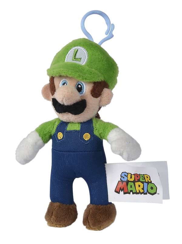 Super Mario Mjukdjur Nyckelring Luigi multifärg