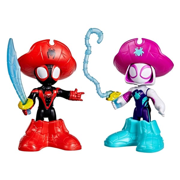 Spidey Amazing Friends Figurer Pirate Ghost-Spider & Pirate Spin multifärg