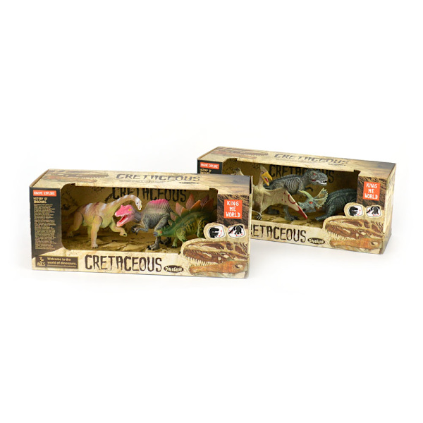 Dinosaurier 3-pack T-rex, triceratops & brachiosaurus T-rex, triceratops & brachiosaurus