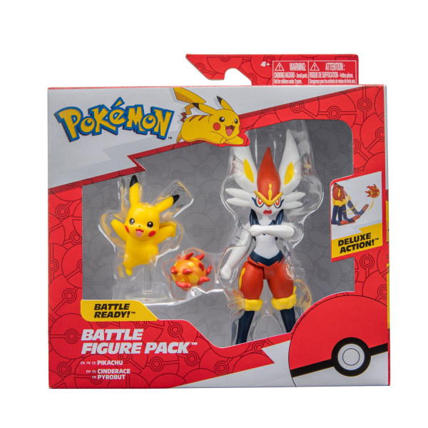 Pokemon Battle Figure Pack Pikachu & Cinderace multifärg