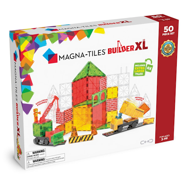 Magna-Tiles Builder XL Byggarbetsplats 50 delar multifärg