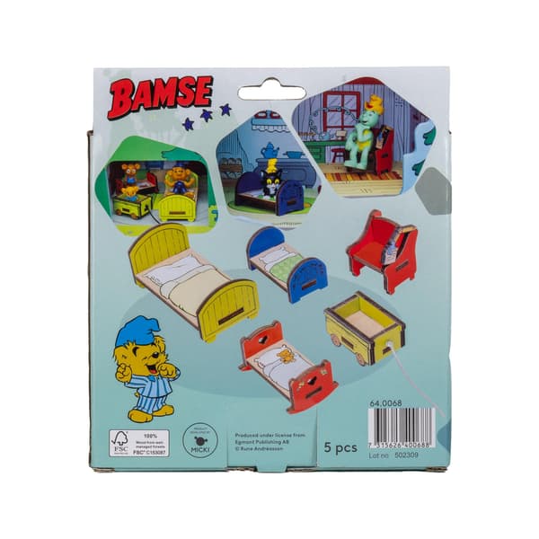 Bamse Dockhusmöbler Sovrum multifärg