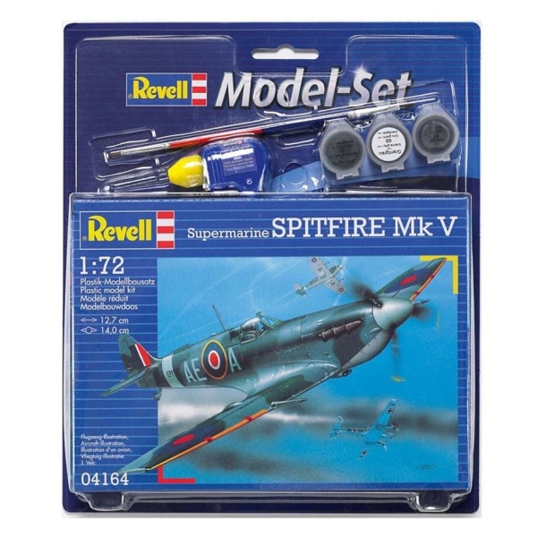 Revell Model-Set Spitfire Mk V 1:72 multifärg