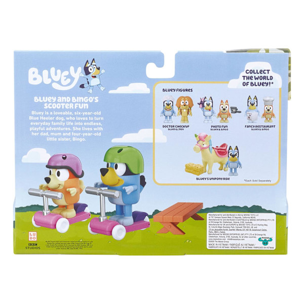 Bluey Bluey and Bingos Scooter fun multifärg